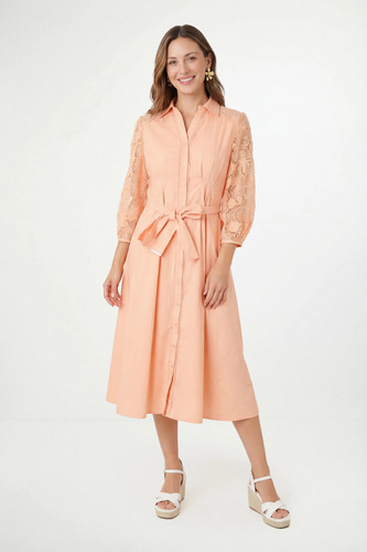 Wallis peach shirt dress - wallis,