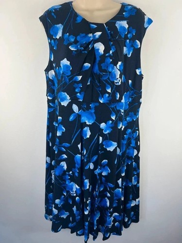 Roman navy blue floral dress - roman,