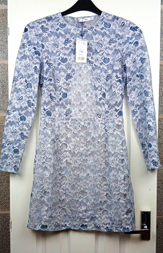Blue grey lace - blue/grey,