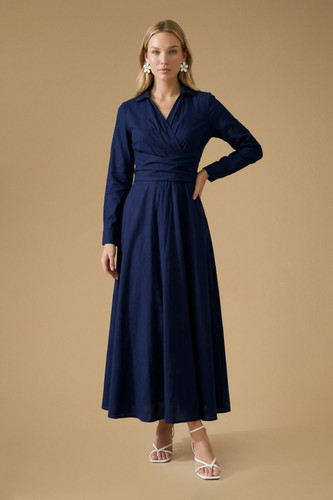 Oasis navy shirt dress womens - oasis,