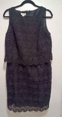 Monsoon black lace shift - 2, in
