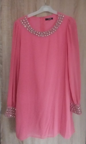 Coral shift occasion dress - occasion,