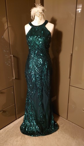 Quiz sequin green - green, long