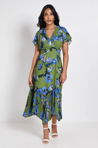 Wallis olive fit - &, dress