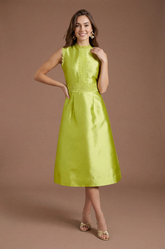 Coast chartreuse midi dress - coast,