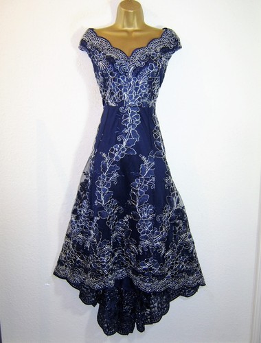 Quiz navy silver - quiz, embroidered