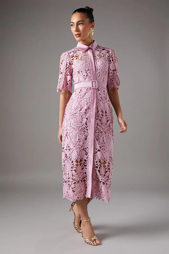 Coast lilac midi dress womens - lilac,