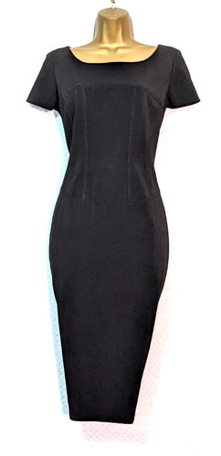 Black square neck fitted - m&s,