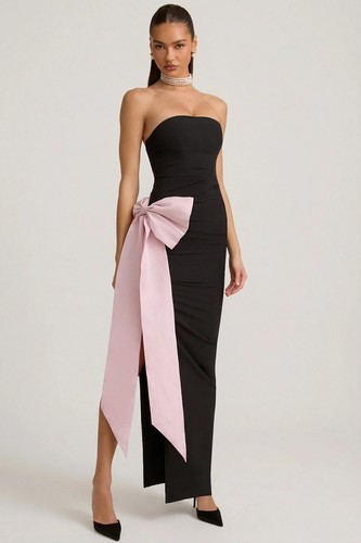 Polly angelique black maxi - black,