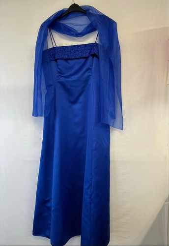 Beautiful blue occasion - blue, dress