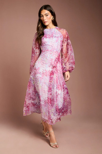 Coast purple midi dress - midi,