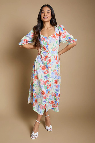 Dorothy perkins floral midi - dorothy,