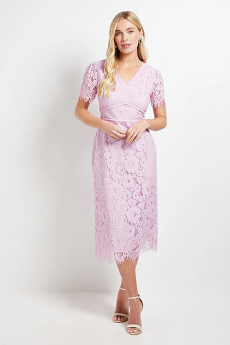 Wallis lilac pencil dress - wallis,