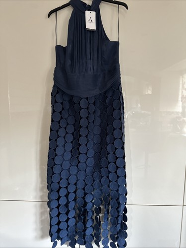 Anewsta shein navy blue draped - blue,