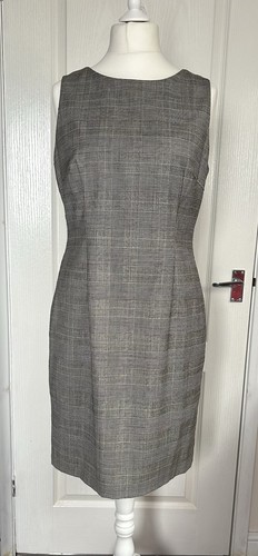 Hobbs check pattern wool dress - hobbs,