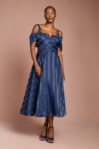 Coast navy midi dress womens - midi,
