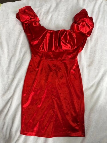 Shein burnt orange satin - burnt,