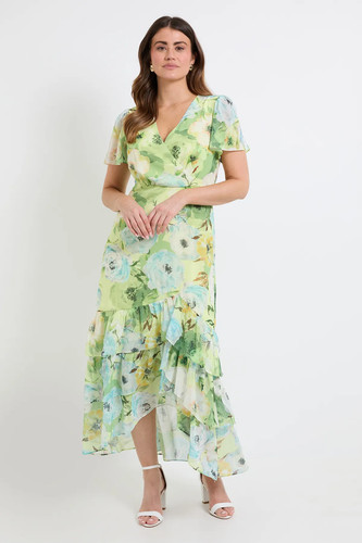 Wallis green fit flare - wallis, dress