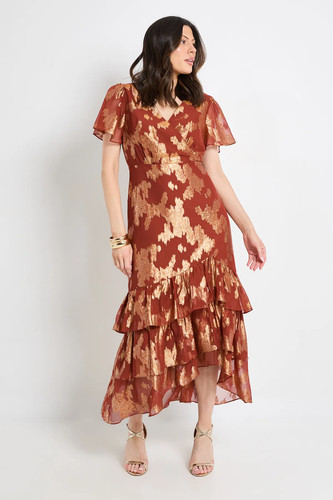 Wallis rust fit flare - rust,