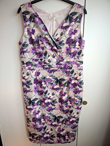 Petite purple floral dress - floral,