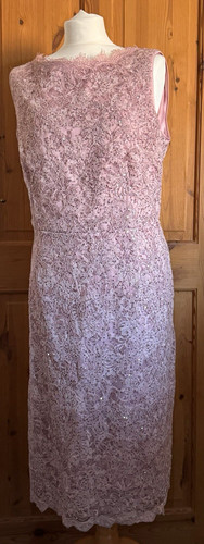 Blush pink sequin - pink, lace