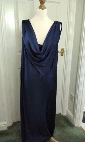 New look navy satin - new,