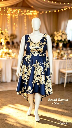 Roman blue and gold - sz, 18