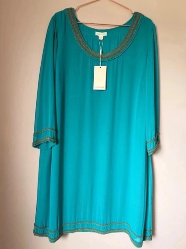 Monsoon teal beaded tunic - monsoon,