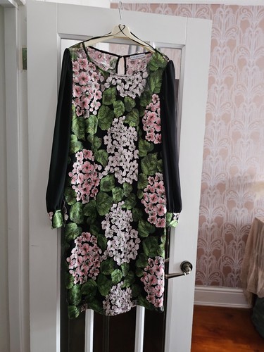 Gina bacconi black floral - black,