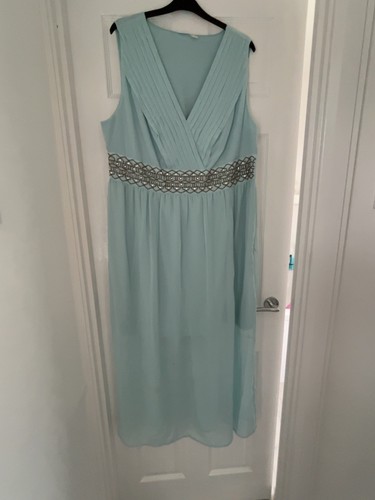 Womens size aqua blue maxi - womens,