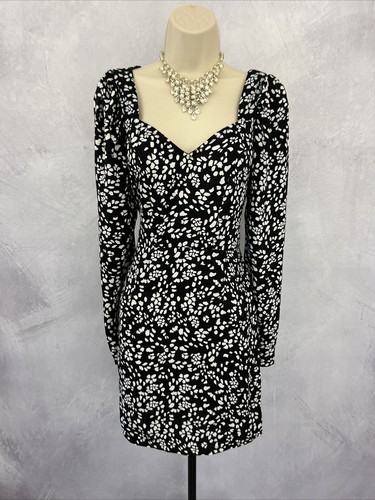 Naanaa black fit flare dress - black,