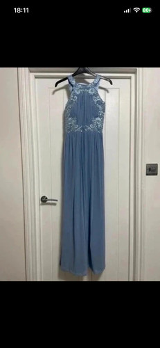 Quiz powder blue occasion maxi