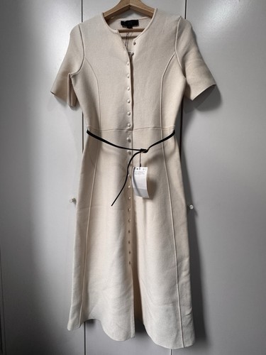Cream structured button front - structured,