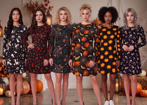 Womens halloween mini dress - womens,