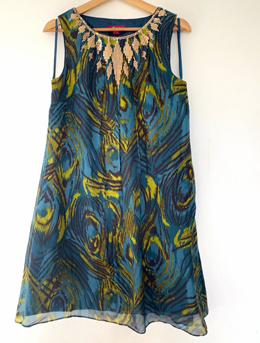 Monsoon 100 silk peacock - 100%,