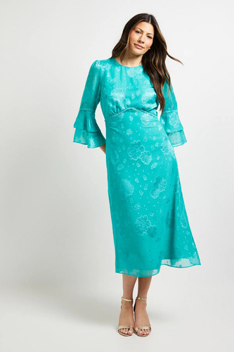 Wallis turquoise fit flare - turquoise,