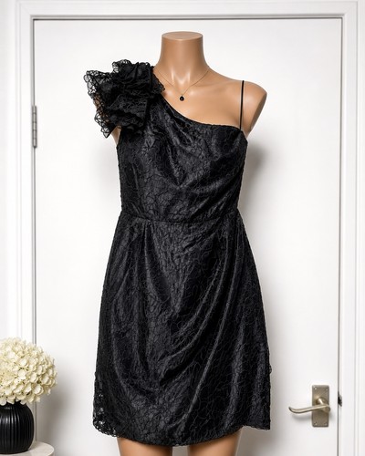 Kaliko black one shoulder lace - kaliko,
