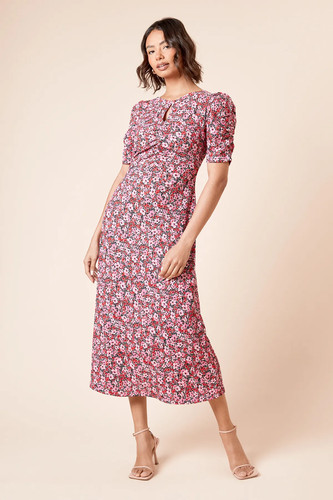 Dorothy perkins pink midi - pink,