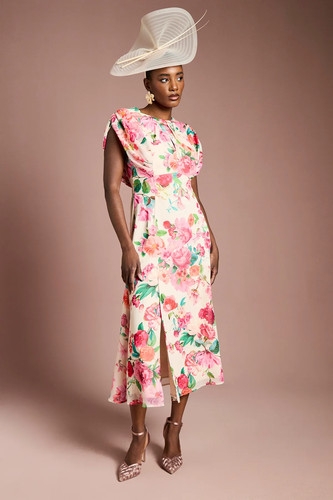 Coast ivory midi dress womens - coast,