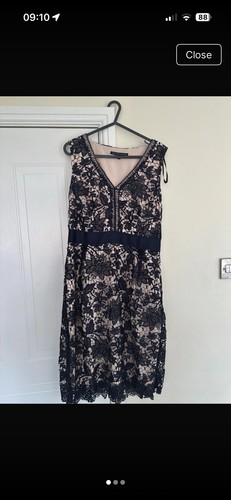 Ladies navy lace occasion - navy,