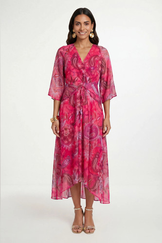 Wallis pink fit - flare, dress