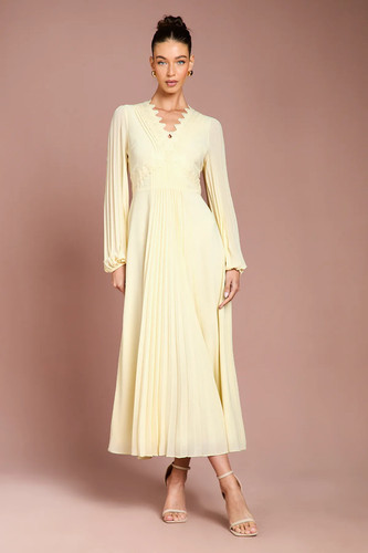 Coast yellow maxi dress - yellow,