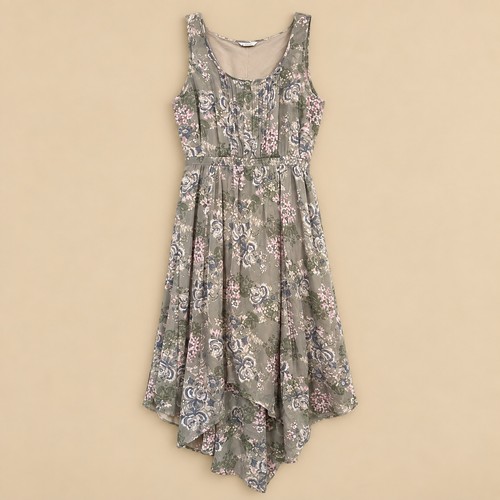 Indigo floral high low - m&s,