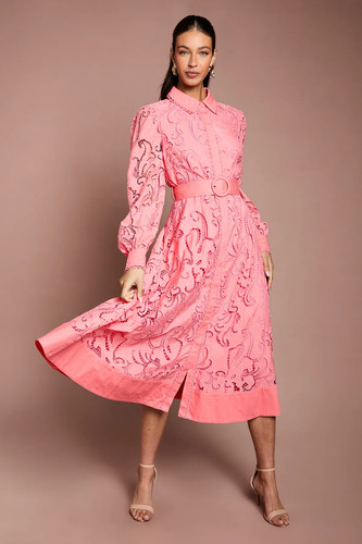Coast coral shirt dress womens - coral,