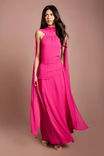 Coast pink maxi dress womens - coast,