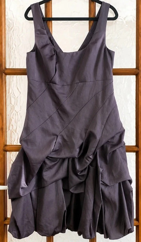 Monsoon purple satin ruffle - purple,