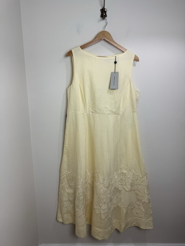 Mint velvet line yellow midi - velvet,