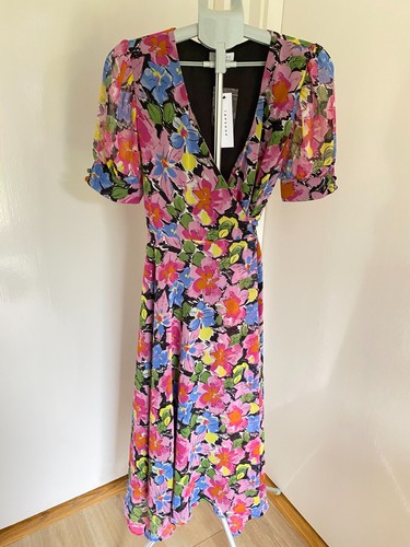Topshop floral midi wrap - midi, dress
